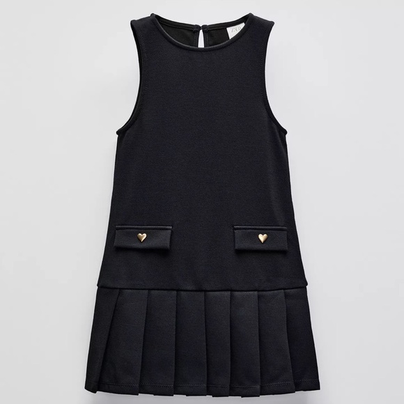 Zara Dresses & Skirts - PANEL PLEATED PINAFORE DRESS